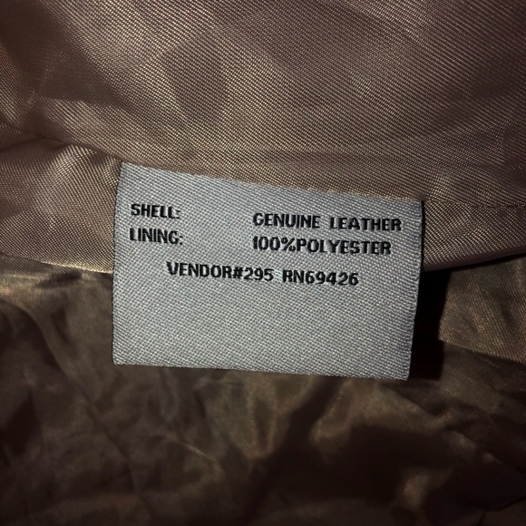 Pelle sandstone Leather moto biker jacket - Picture 7 of 8